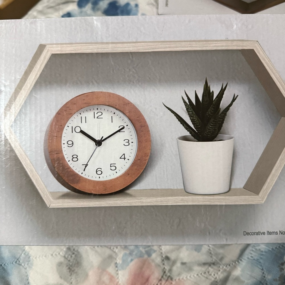 Hexagonal Wall Shelf Off White - Picture 2 of 3